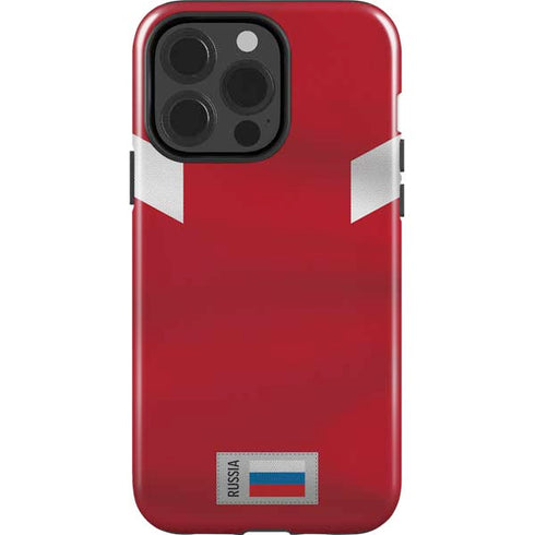 Russia Soccer Flag iPhone 15 Pro Impact Case